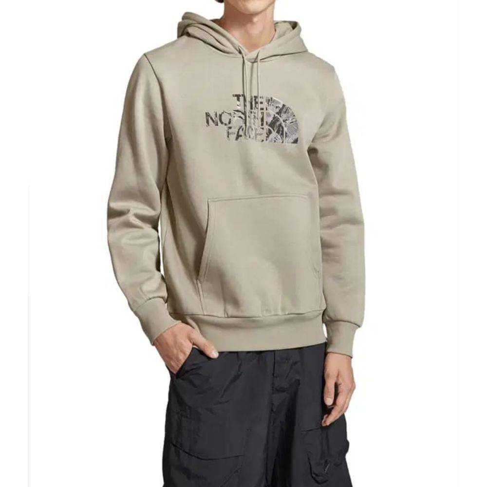 THE NORTH FACE MEN EASY GRAPHIC BEIGE HOODIE